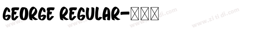 George Regular字体转换